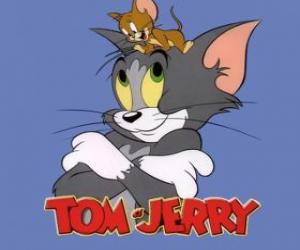 Puzzle Τομ και Τζέρι είναι οι κύριοι πρωταγωνιστές της αστείες περιπέτειες